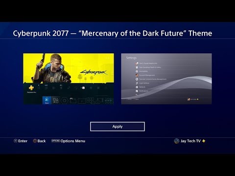 FREE Cyberpunk 2077 PS4 Theme -