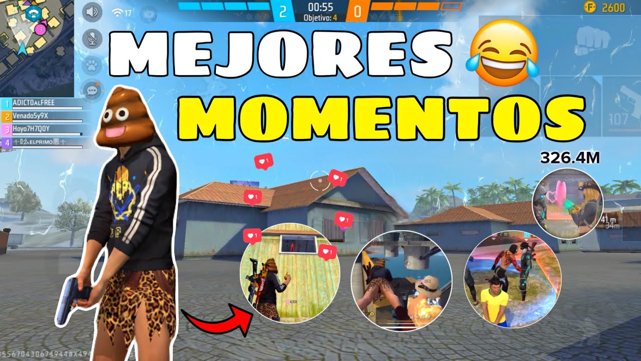 Actuando RARO en FREE FIRE | Mejores Momentos 🤣