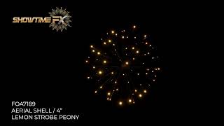 7189 4inch Aerial Shell Lemon Strobe Peony