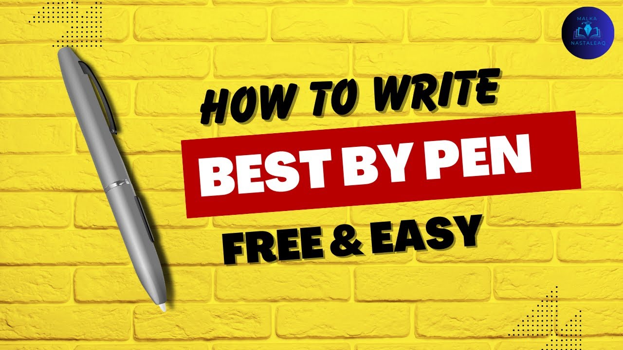 How to Write Beautifully with a Simple Pen 🖋 | @Malka Nastaleaq