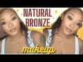 Natural bronze makeup tutorial for brown skin| Beginner Friendly