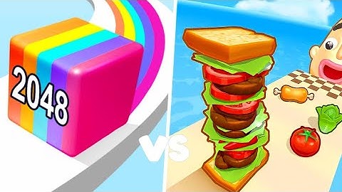 Jelly Run 2048 (vs) Sandwich Runner : Super Satisfying Gameplay Android, iOS | NEW UPDATE