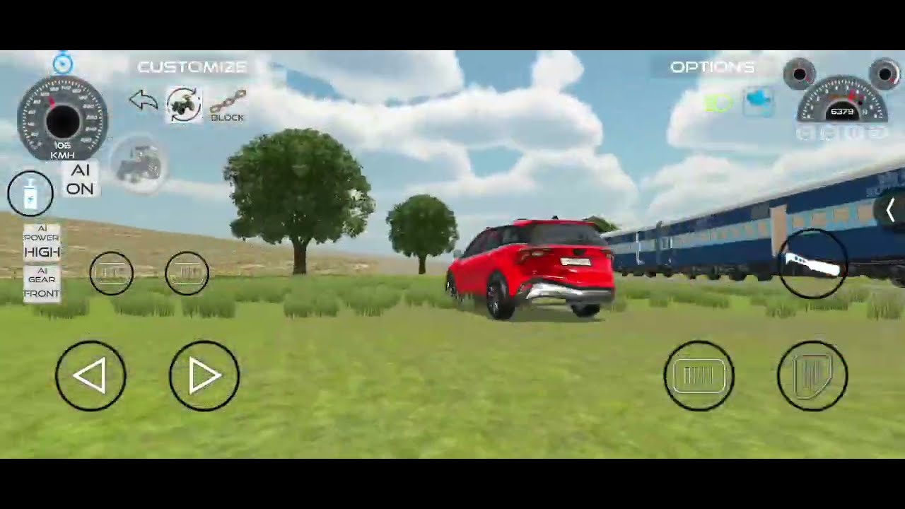 🚗 Car vs Train 😱 | Extreme Driving Game#shorts #gaming #cargame #traingame #drivinggame#carvstrain 