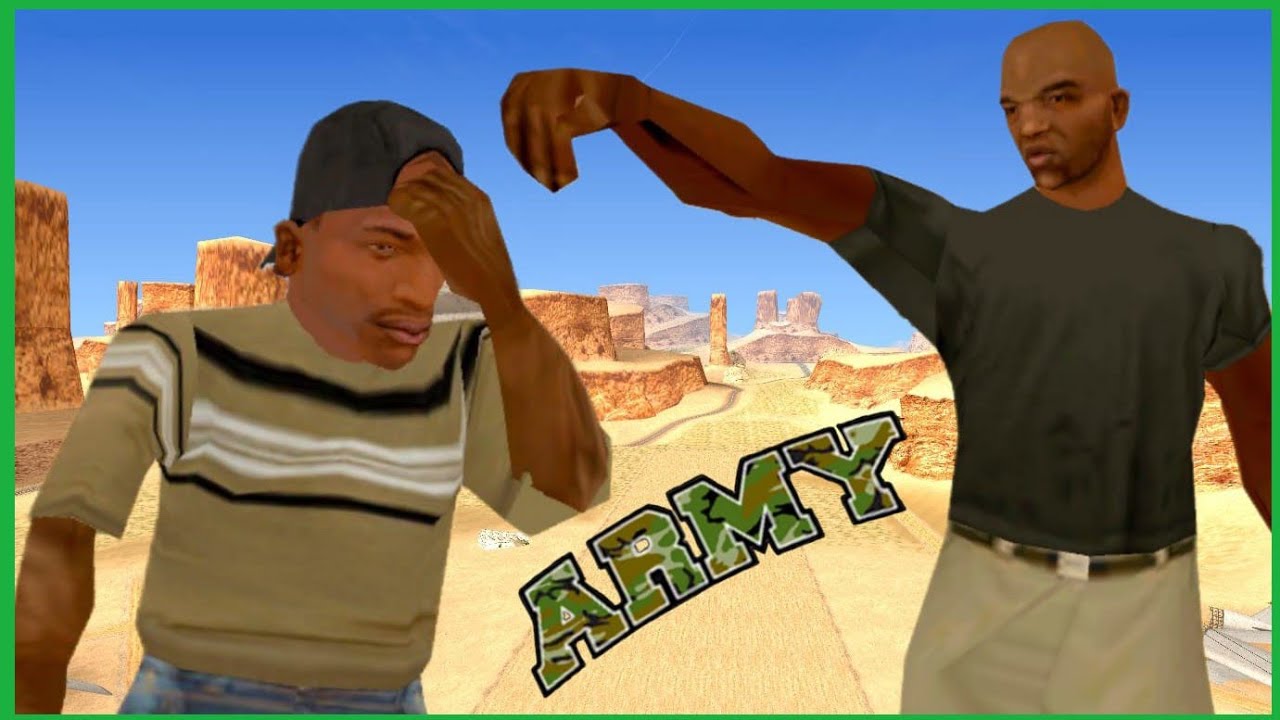 CJ Junior en Prisión Militar - GTA San Andreas Loquendo.