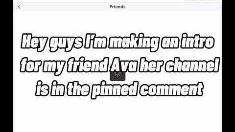 Making Ava a new intro!! Channel in pinned comment