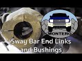 Mitsubishi montero sway bar end link replacement pajero