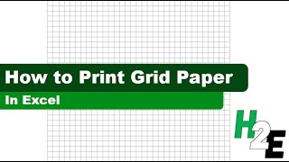 How to Print Graph / Grid Paper in Excel