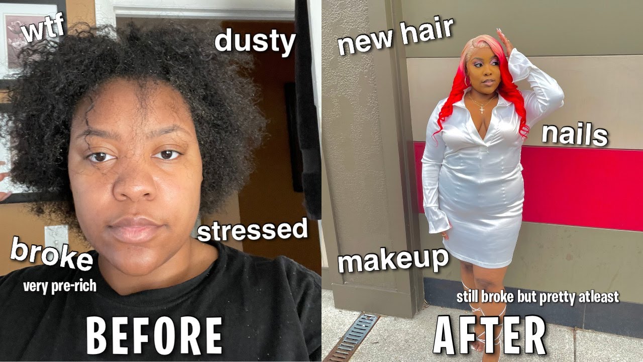 spending $1000 to glow up for my 21st birthday (nails, hair, makeup ...