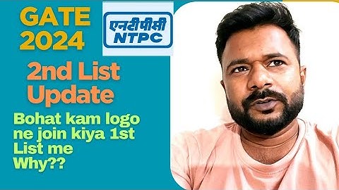 GATE 2024 NTPC | 2nd list update #gate #gate2024 #gate2025 #ntpc #psu #govtjobs