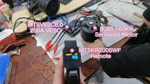 E-skateboard Kit Test | 8085 Motor + 200A VESC6 0 based Controller + MTSKR2005WF Remote