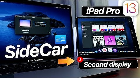 Use iPad as Second Display - SideCar MacOS & iPadOS Feature