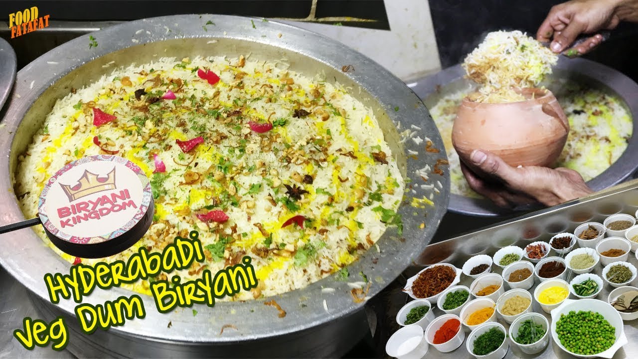 Hyderabadi Vegetable Dum Biryani - Restaurant Style Step by Step Original Recipe In Hindi | Food Fatafat