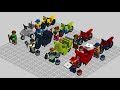 LEGO 8 Different Motorcycles creations 1 MOC