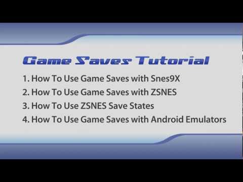 How To Use SRM Saves & States with Snes9X, ZSNES, and Android emulators