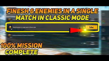 Finish 6 Enemies in A Singal Match in Classic Mode #bgmi #bgmimission
