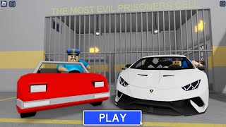 LAMBORGHINI CAR! Horror Barry Prison Run #roblox #ScaryObby