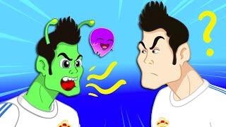 Groovy The Martian transform into Cristiano Ronaldo to play Soccer | Cartoon for kids