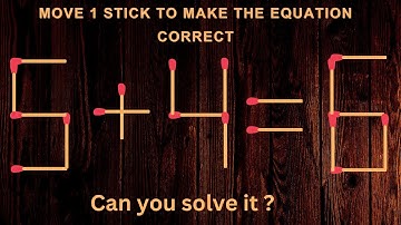 change only 1 stick to fix the equation #matchstick #matches #mathtricks #mindtest #puzzle #math