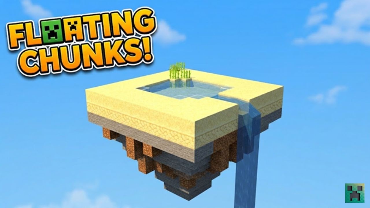 Building a Floating Beach Chunk using Barrier Blocks in Minecraft ...