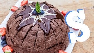 An italian zuccotto with a double layer inside. heavenly show-stopper
dessert that will look brilliant on any table... the perfect way to
end meal. combi...