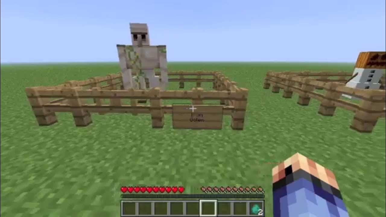 How To Make Golems In Minecraft YouTube