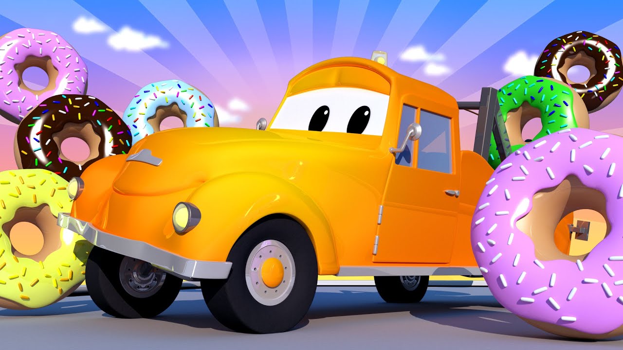 特别的甜甜圈日 🍩🚗 拖车汤姆在汽车城 - 国语中文儿童卡通片 Car City 動畫合集 - Chinese Mandarin ...