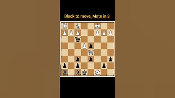 ||Mate in 3|| #shorts #chess  #checkmate #learnchess  #tactics #chessforbeginners #chessmatetricks