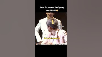 Taejin: How Jin sensed everything 🤯 #taejin #bts #jin #taehyung #ytshorts #btsshorts