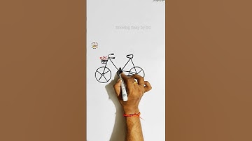 cycle drawing | bicycle drawing | easy cycle drawing | drawing of cycle #drawing #shorts