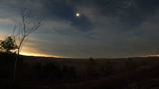 2024 Total Solar Eclipse | Raw Unedited Version | Coney Mountain Summit, Tupper Lake, NY 4/8/2024