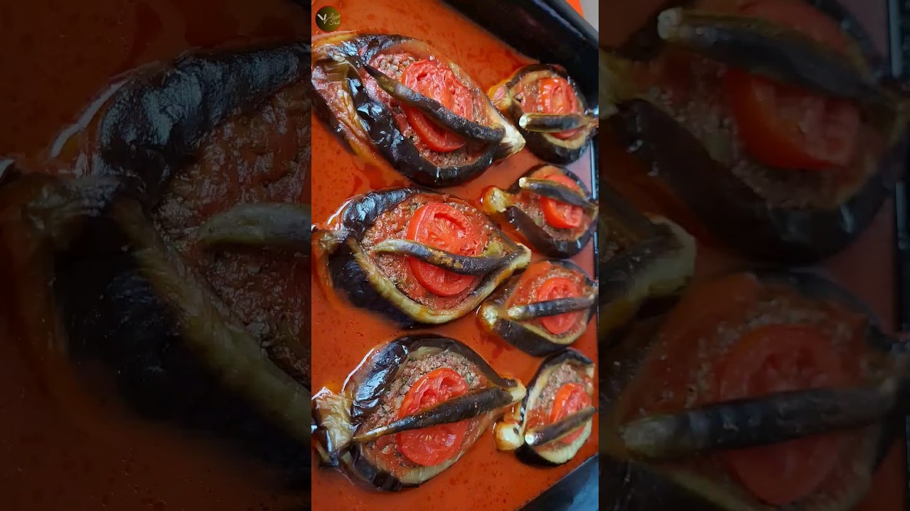 Eşsiz Bir Lezzet????Lezzeti Damaklarınızı Şenlendirecek Karnıyarık Tarifi???? #shorts #yemek