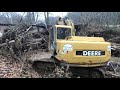 Save the bridge using John Deere excavator