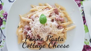 Penne Pasta with Cottage Cheese