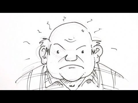 How to draw an older man Real Easy - YouTube