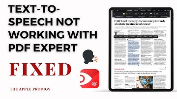 Text to speech feature not working within pdf expert | iPad and iPhone | The Apple Prodigy