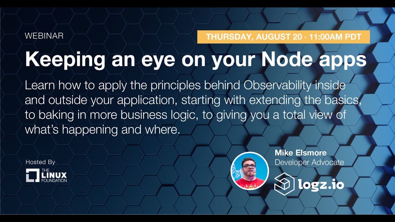 Keeping an Eye on Your Node Apps, sponsored by logz.io