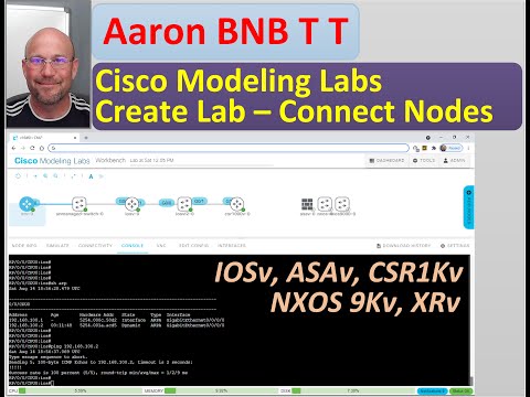 cisco cml - create lab - nodes, versions and connections