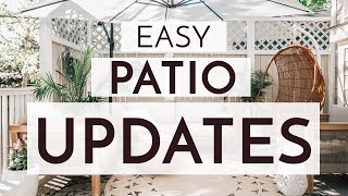 EASY \& AFFORDABLE WAYS TO UPDATE YOUR PATIO THIS SUMMER ⛱️
