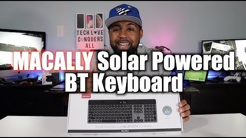 MACALLY Solar Powered Bluetooth Keyboard for Mac!
