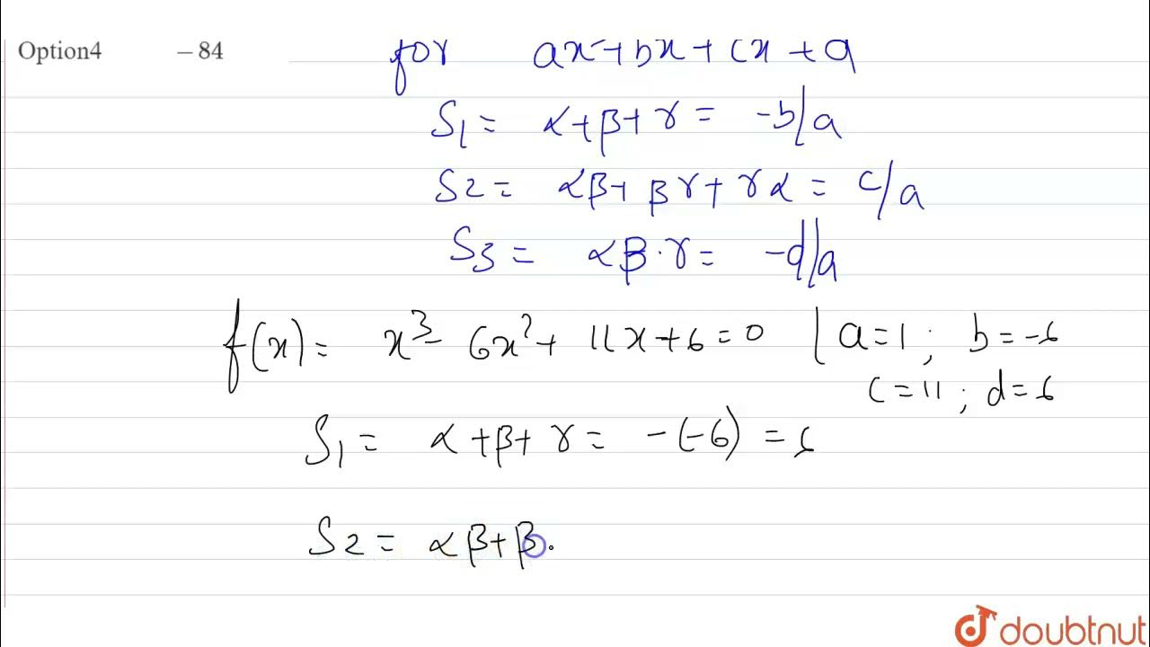 If alpha Beta Gamma Are Roots Of The Equation x 3 6x 2 if-alpha-beta-gamma-are-roots-of-the-equation-x-3-6x-2