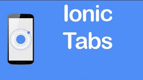 Ionic [CSS Components] - Tabs
