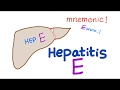 Hepatitis E mnemonic