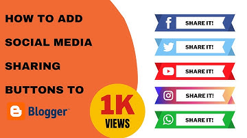 How to Add Social Media Sharing Buttons to Blogger Blog Posts [Floating, Inline, Expanding, Popup]
