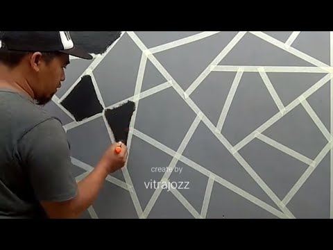 ज्यामितीय दीवार कैसे पेंट करें