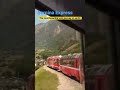 Bernina Express - the journey is beautiful 😍 🚂 #switzerland #travel #trainrides