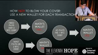 Information The Eleventh HOPE 2016 De Anonymizing Bitcoin One Transaction at a Time News