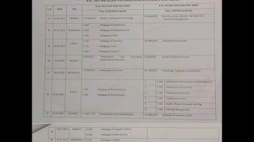 ccsu University b.ed 1st and 2nd year new  datesheet #class #exam