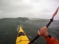 Kayak in a storm.