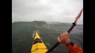 Kayak in a storm.