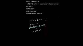 PEAS in GATE AI | Sensors vs Actuators Explained In hindi